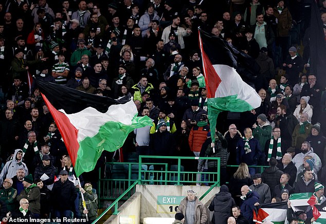 The club faces a fine from UEFA for this gesture as the rift between the club and the Green Brigades widens