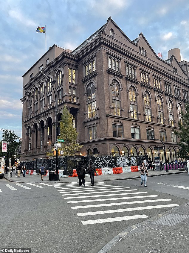 Cooper Union, on Astor Place in the heart of Manhattan, was rocked by a pro-Palestinian protest on Wednesday