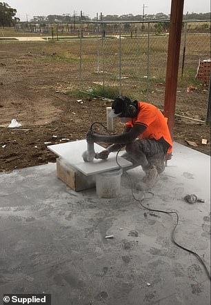 He believes the damage was done to his lungs after he started installing stone countertops