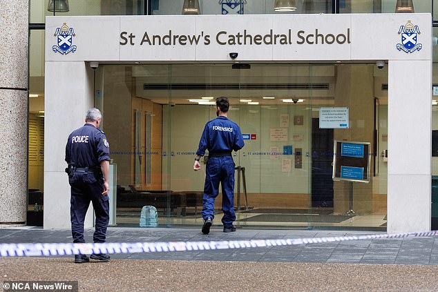 Police cordoned off the school on Thursday morning after Ms James' body was found