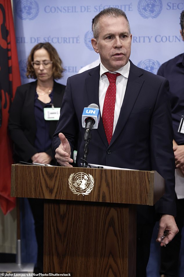 But Israel's UN ambassador, Gilad Erdan, said Mr Guterres' council speech meant he was 