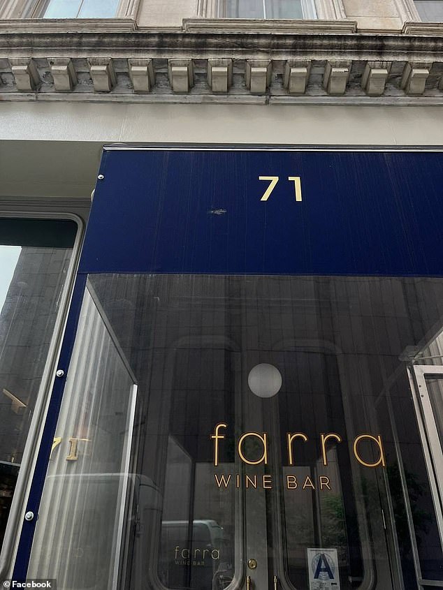Another eatery reportedly set on fire by bots, Tribeca's busy Farra Wine Bar.