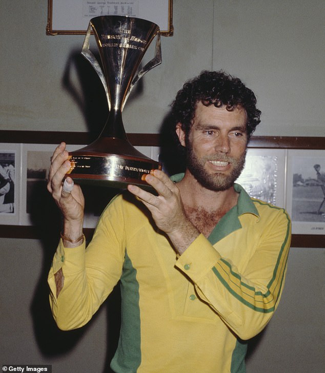 Chappell (pictured after winning the 1981 World Series Cup) says he's not in a desperate situation, but he's not living in luxury either