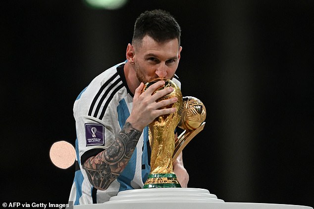 The striker led Argentina to victory at the 2022 World Cup in Qatar last December