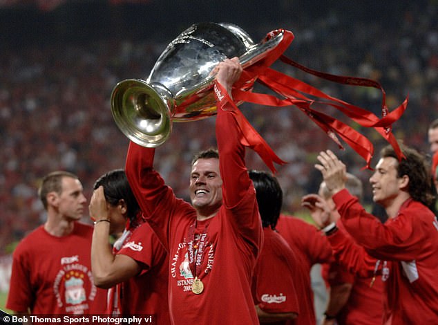 Carragher played an important role when Liverpool won the Champions League in 2005