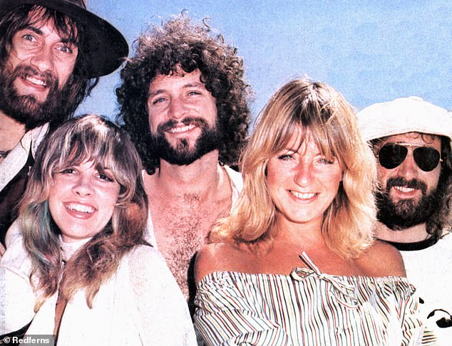 Gold hits: The acquisition includes hits Songbird and Say You Love Me, as well as Fleetwood classics Go Your Own Way, The Chain and Dreams (photo: from left to right: Mick Fleetwood, Stevie Nicks, Lindsey Buckingham, Christine McVie and Jon McVie, in 1975)