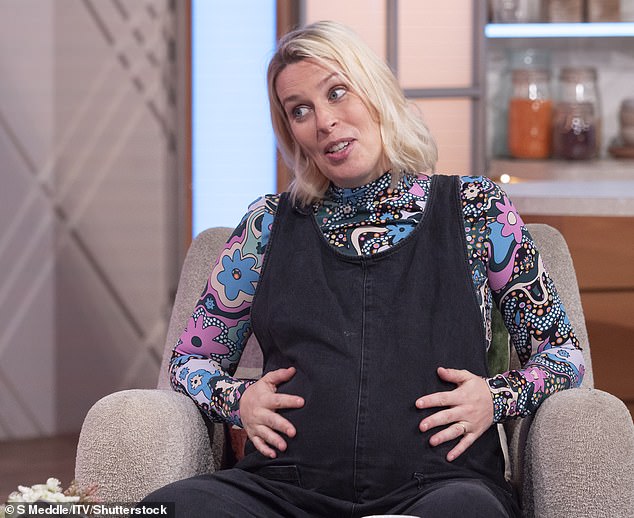 Announcement: Sara revealed the news she was pregnant earlier this year after experiencing fertility issues while trying to conceive (pictured in September 2023)