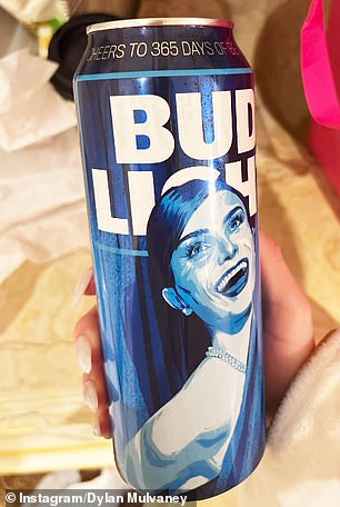 The Bud Light can with Dylan Mulvaney's face