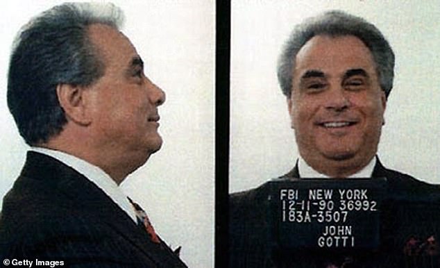 Infamous: Gambino crime family member committed heinous crimes leading to his arrest and conviction in 1992 (pictured in 1990)