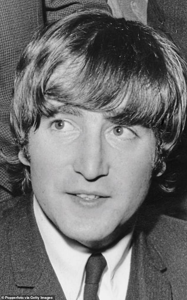 Technological advances: Using artificial intelligence, they managed to 'tease' John Lennon's vocals from an old demo to complete the song (pictured in 1964)