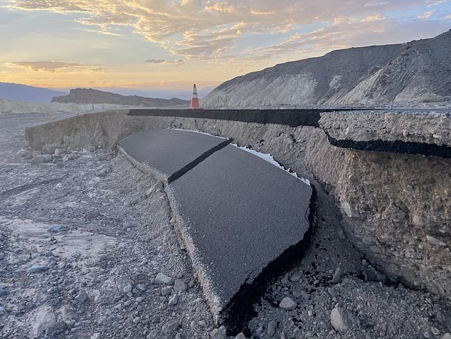 Roads were destroyed by the unprecedented rainfall that poured through the park