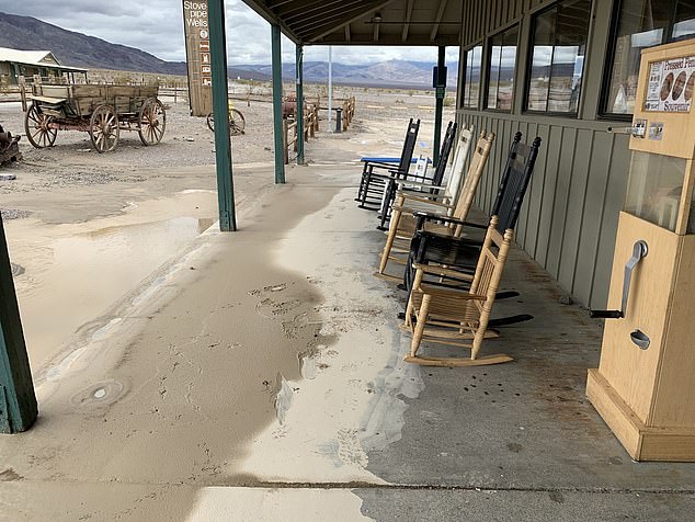 Tourist attractions were wiped out by the heaviest single-day rainfall in the park's history