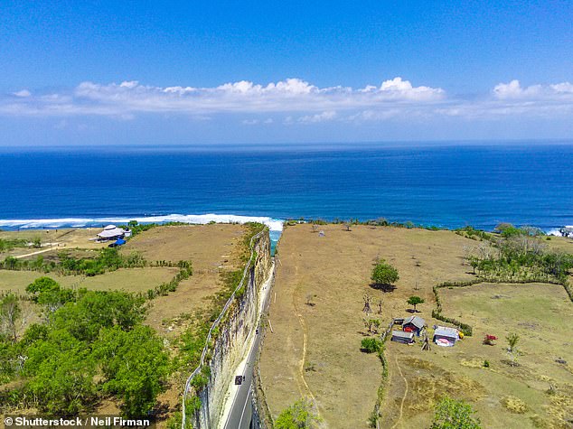 A dramatic sight to see, the limestone cliffs on either side of the road are over 40 meters high at their highest point