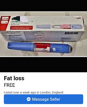 Sellers on Facebook Marketplace are listing weight-loss shots that contain semaglutide, a drug found in both Ozempic and Wegovy