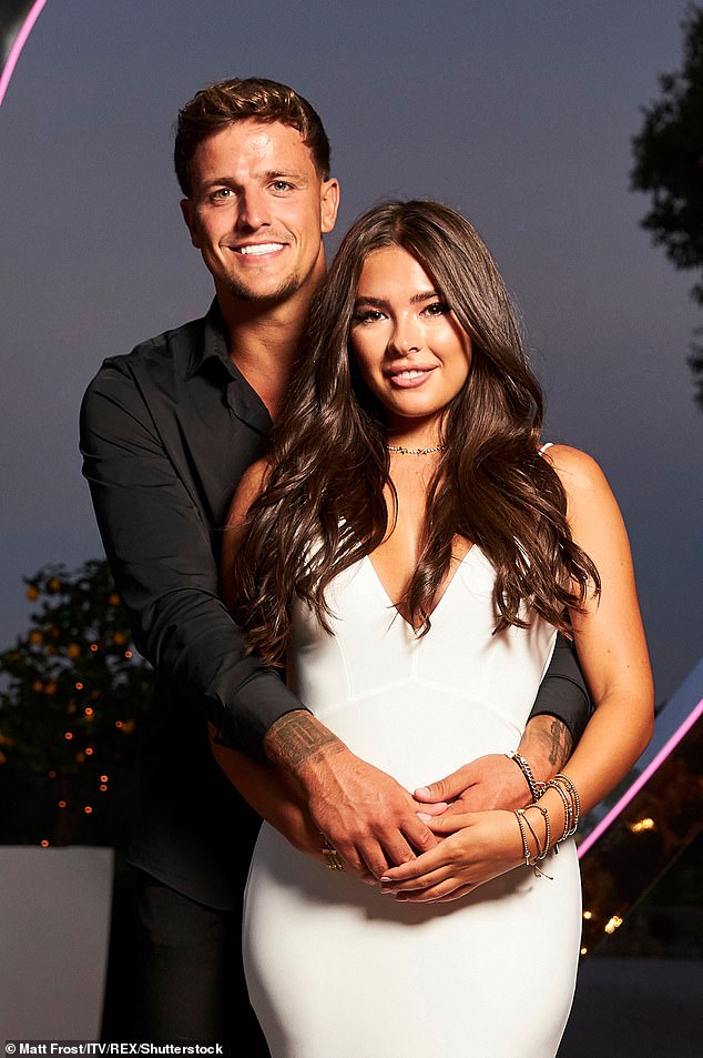 End of the road: Gemma and her ex Luca Bish split last year after missing out on being crowned winners of their series Love Island (pictured before the show in August last year)