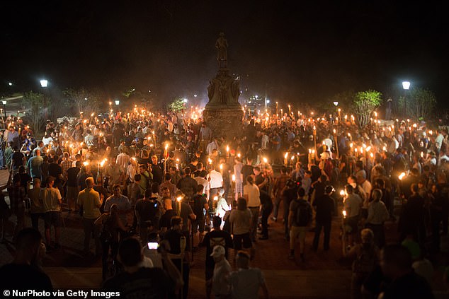 In August 2017, white supremacists marched on Charlottesville to protest the removal of Confederate war memorials in the South