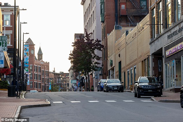 Even late in the afternoon, people have still left the downtown area with shelter in place