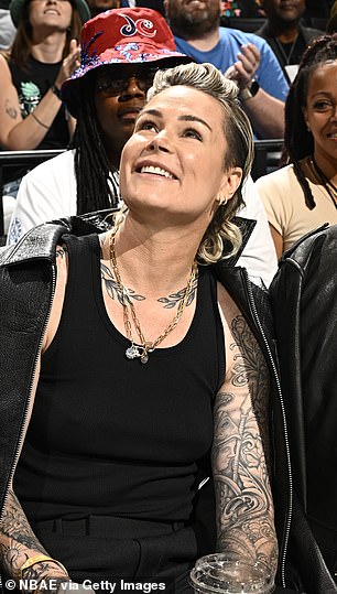 Harris was photographed at a WNBA game last month