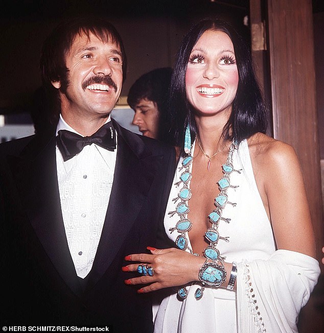 New Music: Her new Christmas release is her 27th studio album and first with original material in 10 years;  Cher is seen with former work partner and husband Sonny Bono in 1967