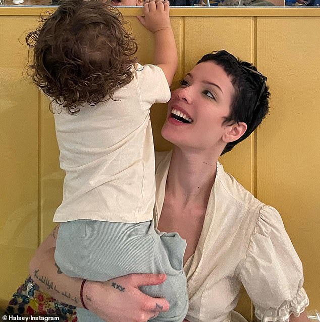 Primary caregiver: The pop star has filed legal papers for full physical custody of their two-year-old son Ender Ridley Aydin (L, photo April 7), but she wants to share legal joint custody with the Turkish 40-year-old