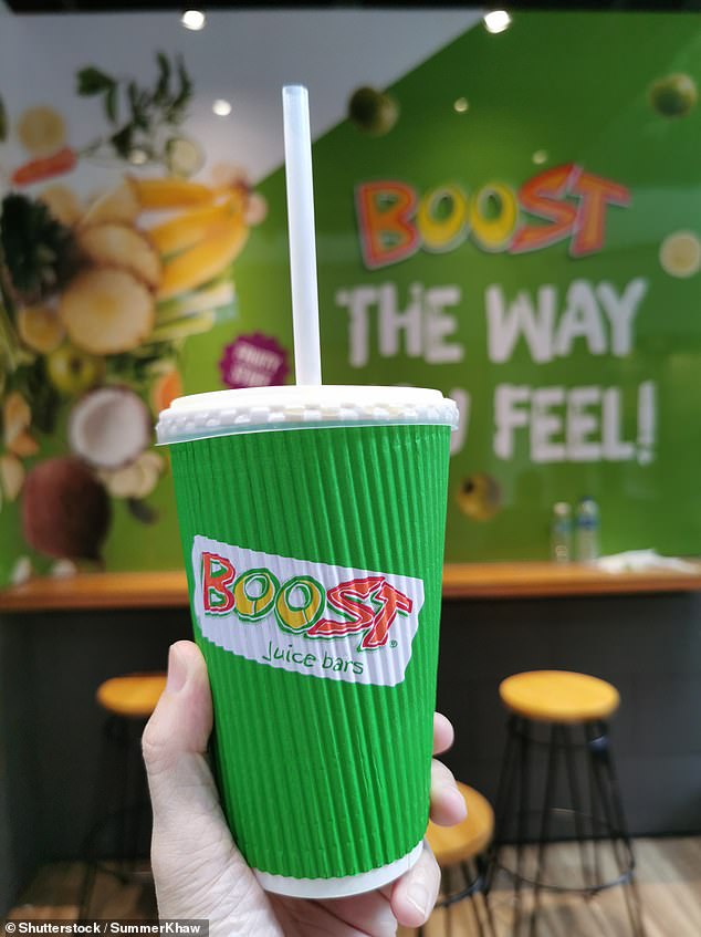 The CEO of Boost Juice Australia confirmed the gruesome awards had been removed