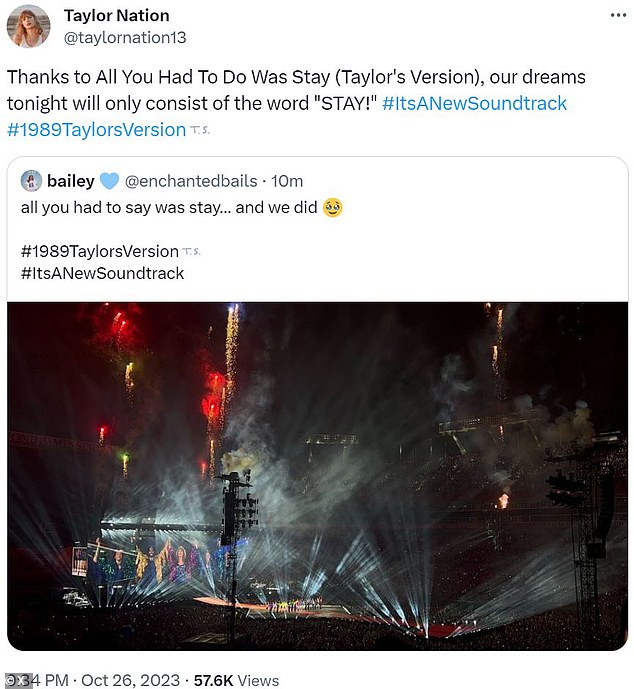 1698400521 394 Taylor Swift sends fans WILD after she FINALLY re releases hit