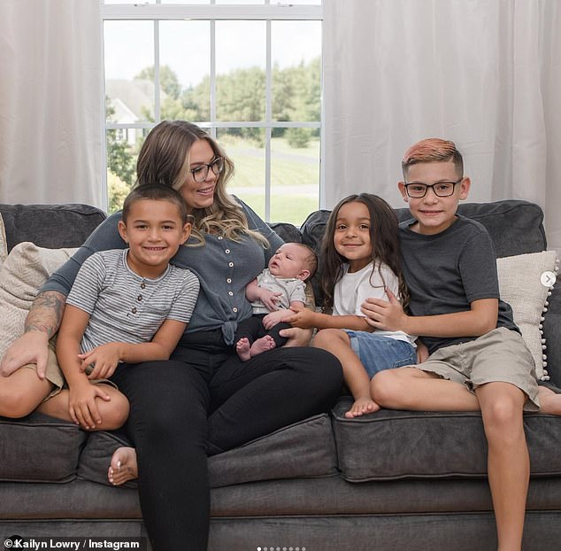 Family: Kailyn shares sons Isaac, 13, with ex Jo Rivera, Lincoln, 9, with ex Javi Marroquin, Creed, 3, and Lux, 6, with ex Chris Lopez, and Rio, 11 months with her current boyfriend Elijah