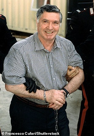 In the photo: Salvatore 'Toto' Riina, boss of bosses, or 'capo di tutti capi', in the Corleonesi, the dominant Sicilian mafia