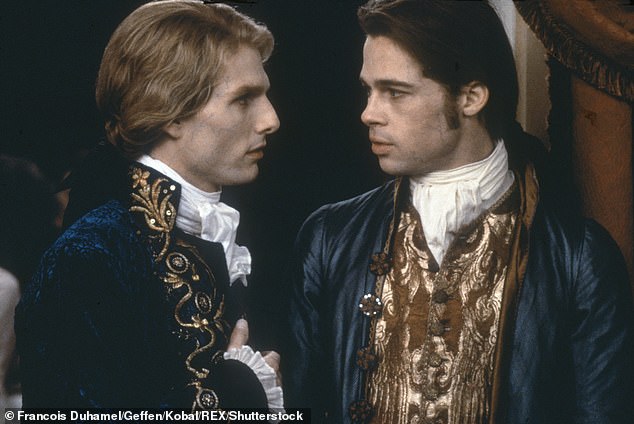 The big screen: Hollywood heartthrobs Tom Cruise and Brad Pitt starred as vampires Lestat and Louis in the 1994 blockbuster film adaptation (photo: in 1994)