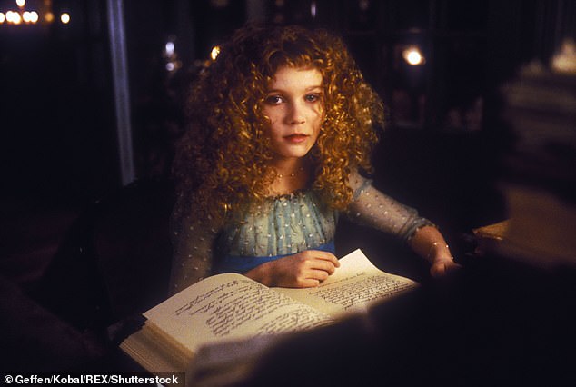 Small but deadly: a young Kirsten Dunst was cast as Claudia in the 1994 film, a dying ten-year-old girl who is turned into a vampire by the pair (photo: in 1994)