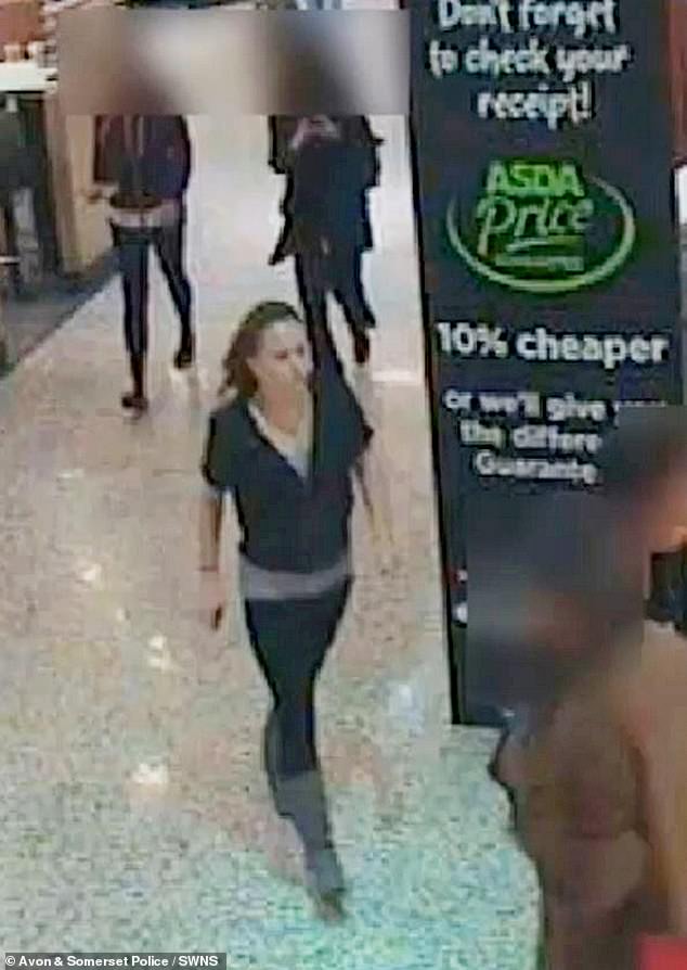 These CCTV images show the mother of four's last moments before she disappeared without a trace more than ten years ago