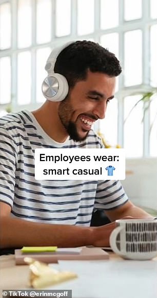 If you see employees sporting smart casual, wear business casual