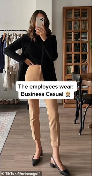 If the employees are wearing business casual, go for the business, professional look