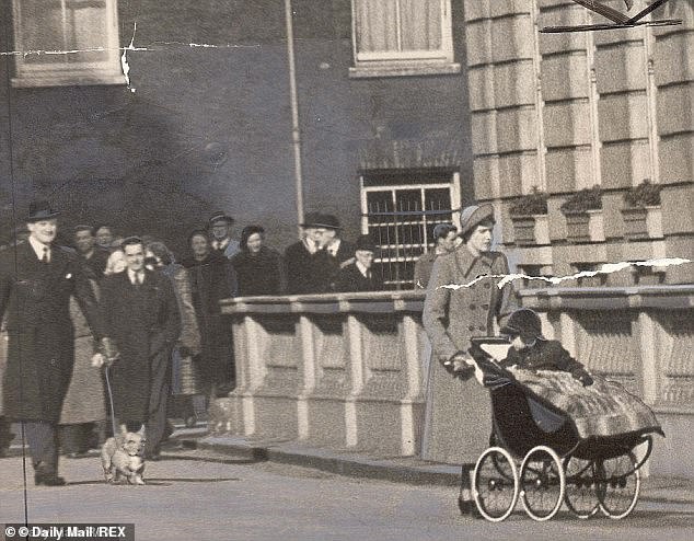 1952: Young Charles looks around to call one of his mother's Corgis and is taken to Clarence House in his luxury buggy