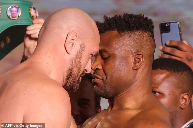 Fury will take on MMA star Francis Ngannou in a crossover fight on Saturday evening