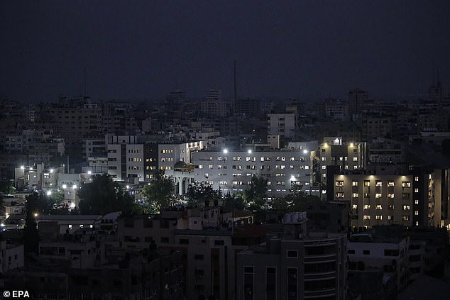 The IDF claims that Shifa Hospital (pictured) – the largest medical complex in the Gaza Strip – actually houses the terrorist organization's headquarters