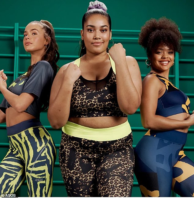 The ASOS Curve range covers sizes 16-30 and extends to activewear