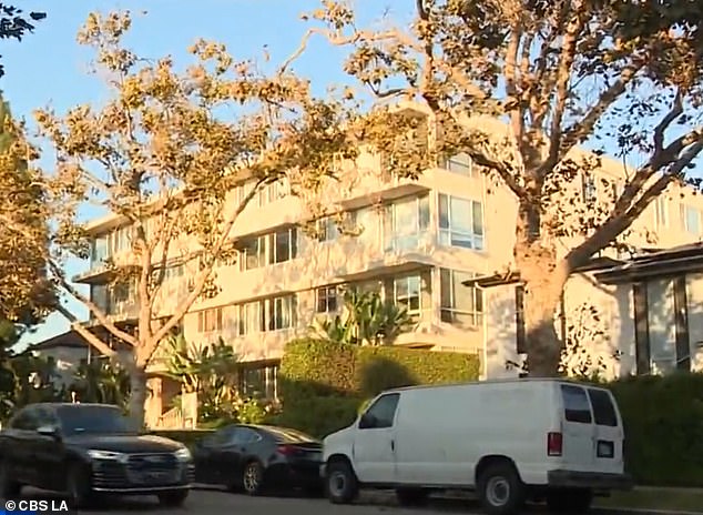 About 60 percent of the tenants in the Beverly Hills building are Jewish, the manager said