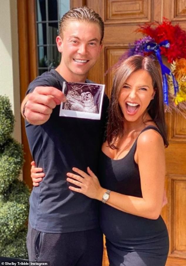 Oh baby!  The couple announced her pregnancy in May 2020, posting a loved-up photo with a baby scan photo as she showed off her blossoming baby bump.