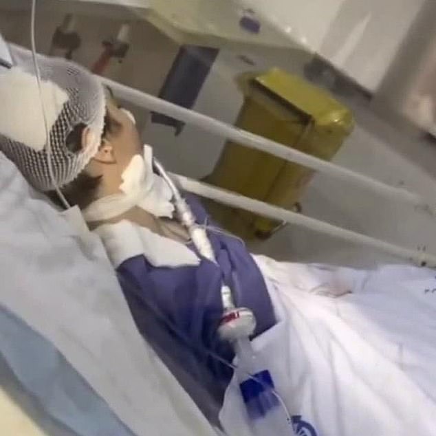 Armita fell into a coma earlier this month after suffering 'serious injuries' following an alleged 'physical attack' by female morality police officers in Tehran's metro