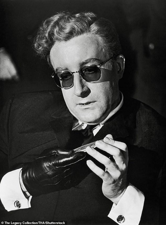 Peter Sellers as Dr.  Strangelove in the 1964 film 'Dr.  Strangelove or: How I Learned to Stop Worrying and Love the Bomb'