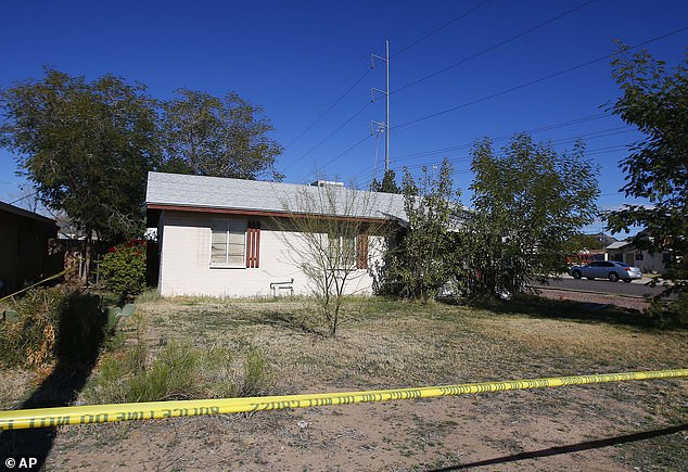 Until his arrest in 2015, they failed to achieve a breakthrough.  In the photo: police tape around his house