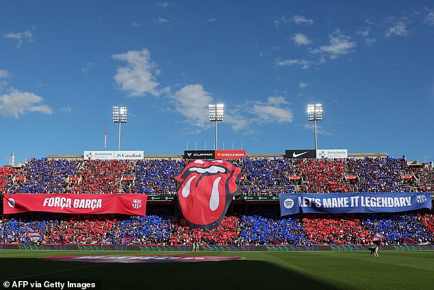 The club had aligned themselves with the Rolling Stones ahead of their Clasico match against Madrid