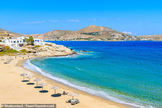 Emma said she would soon return to other parts of Greece, especially the Greek island of Paros (above), which she compared to the Greek island of Skopelos, made famous by Mamma Mia