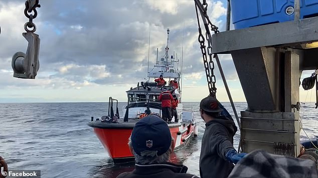 John told officials the man spent 13 days alone on the raft and survived by eating salmon