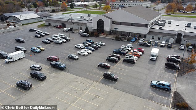 Authorities are still working the crime scene at the Just-In-Time Recreation bowling alley