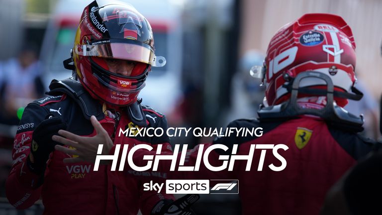 Charles Leclerc claimed pole position in a hectic GP qualifying in Mexico City, with Lando Norris failing to make it into Q1