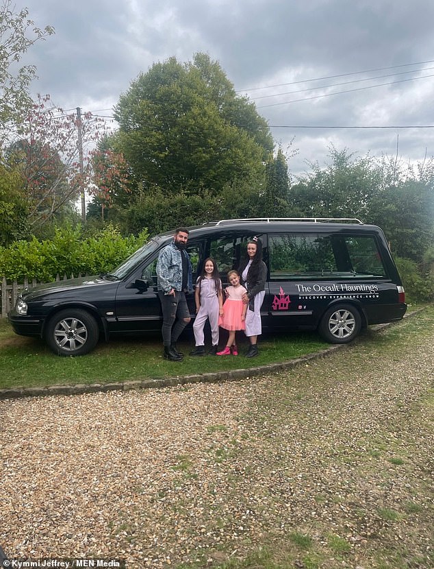 The family - who like to dress all in black and admit to being 'creepy and crazy' - plan to spend Halloween at their home in Winsford, Cheshire, investigating ghosts around the property.