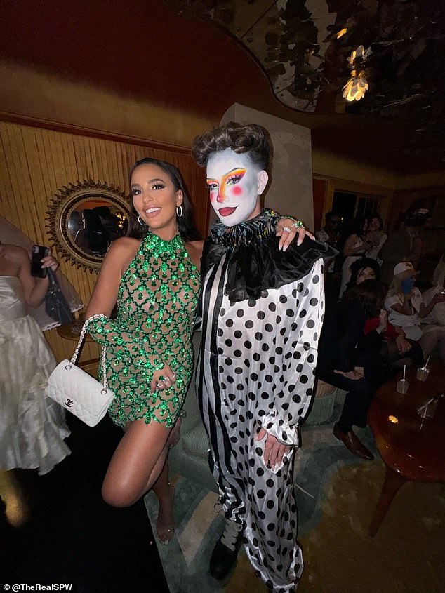 She also posed for photos with James Charles, who was dressed as a clown