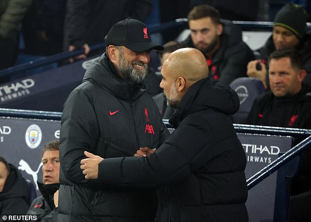Guardiola named Liverpool his biggest challengers during his time in England and said Jurgen Klopp's side have helped make his team better